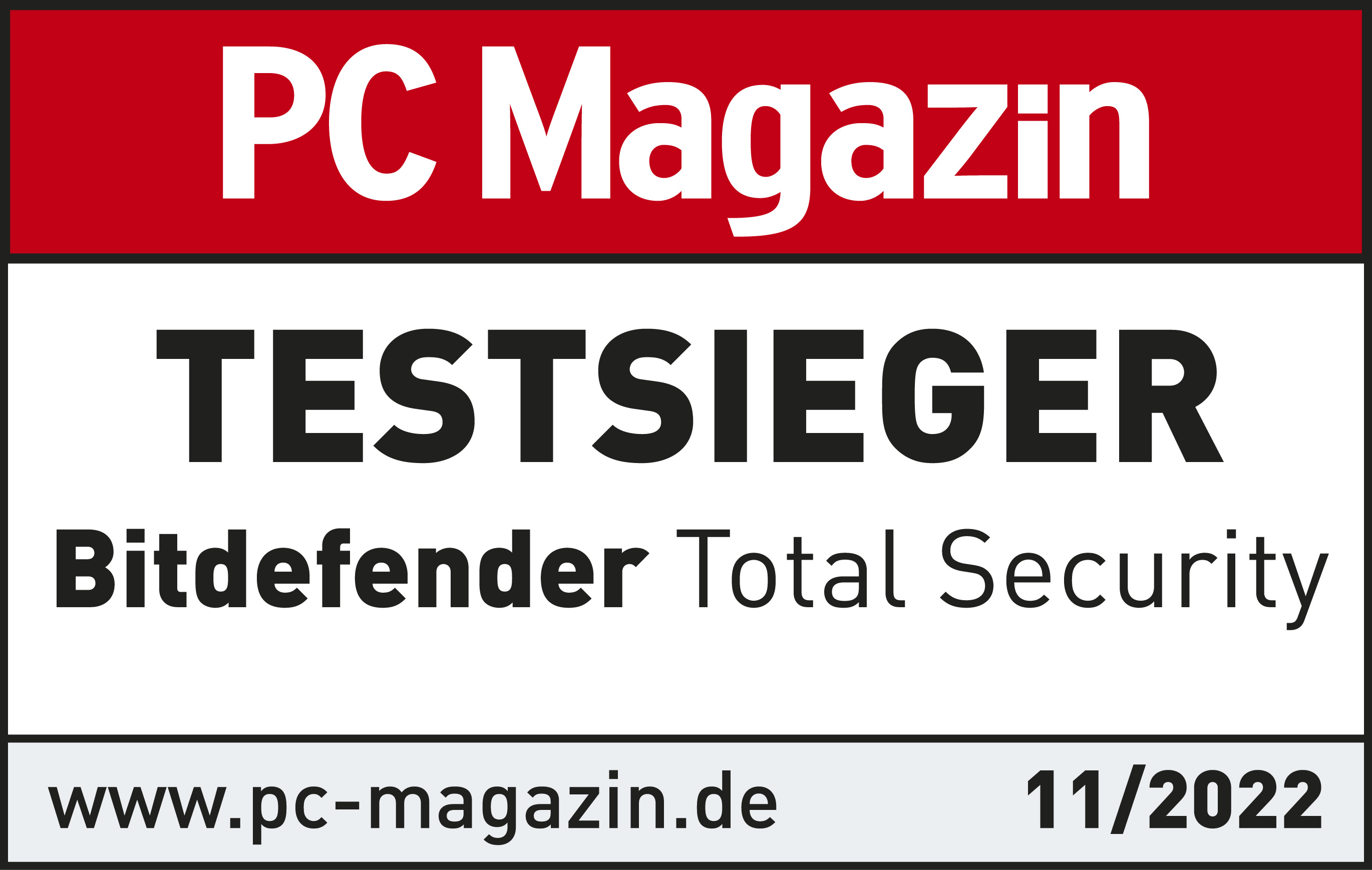 PCM Testsieger Bitdefender Total Security